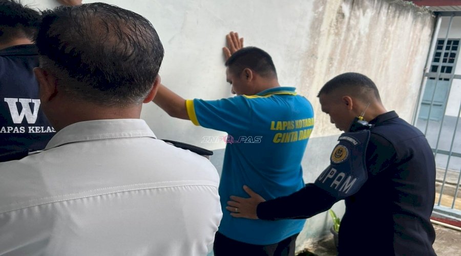 Deteksi Dini Rutin, Lapas Kotabaru Pastikan Kamar Hunian Tetap Layak dan Tertib