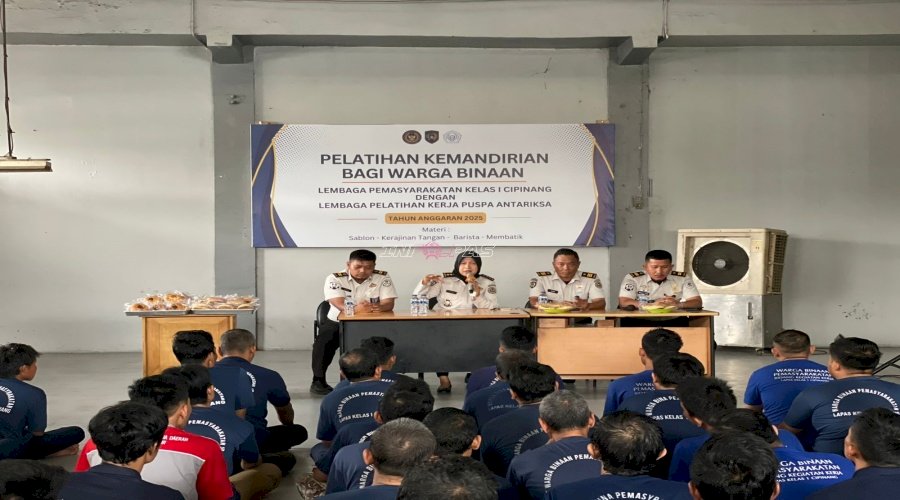 Lapas Kelas I Cipinang Pastikan Warga Binaan Pahami Alur Kerja serta Jalankan Tugas Secara Tertib dan Terarah