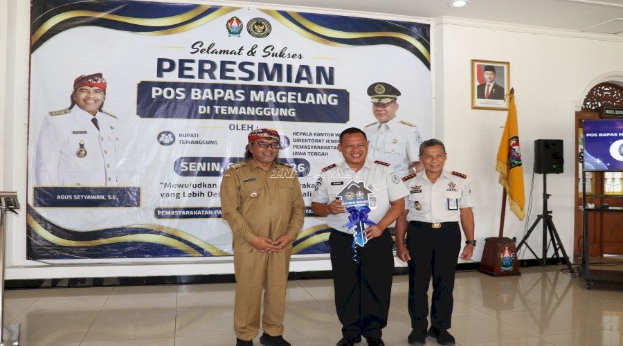 Dekatkan Layanan ke Masyarakat, Kakanwil Ditjenpas Jateng Resmikan Pos Bapas Magelang di Temanggung