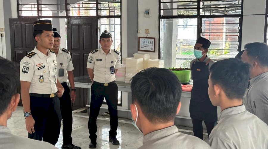 Pemantauan Area Strategis Pastikan Kondisi Kamtib di Rutan Pelaihari 