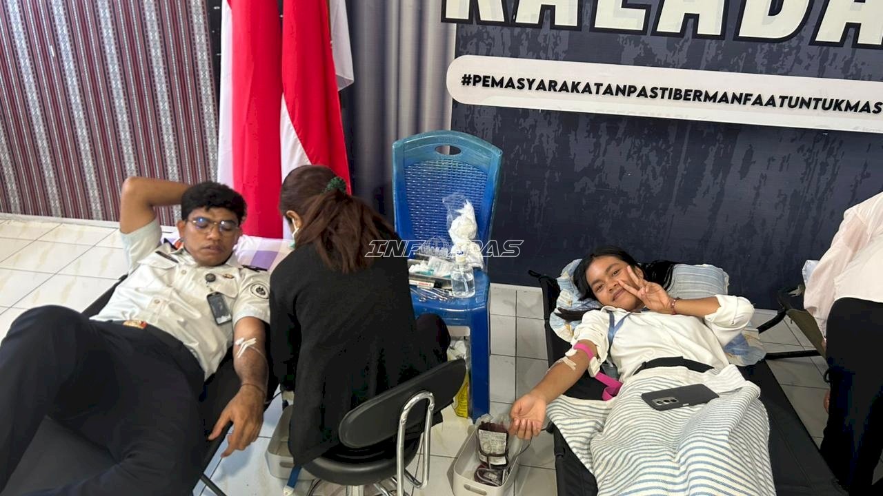 Lapas Kalabahi Gelar Donor Darah, Bantu Ketersediaan Stok di Kabupaten Alor