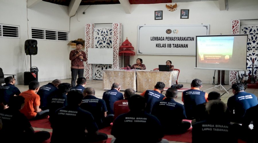 Upgrade Literasi Kesehatan, Warga Binaan Lapas Tabanan Dibekali Pemahaman Obat