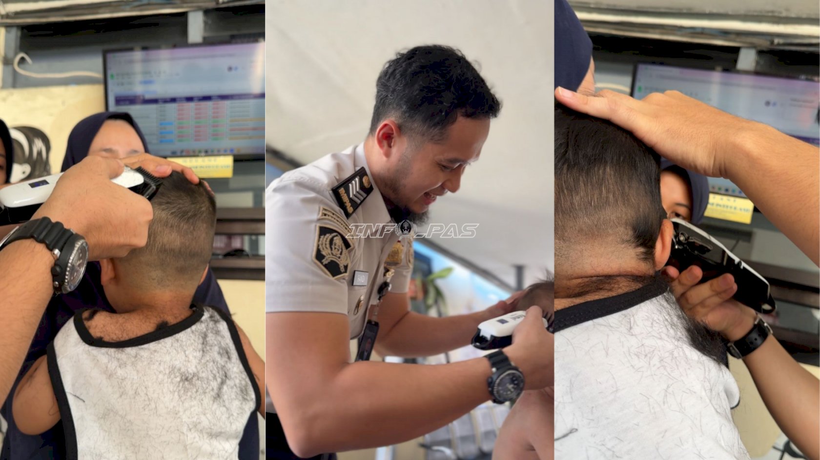 Sentuhan Humanis di Lapas Perempuan Malang, Petugas Pangkas Rambut Anak Warga Binaan