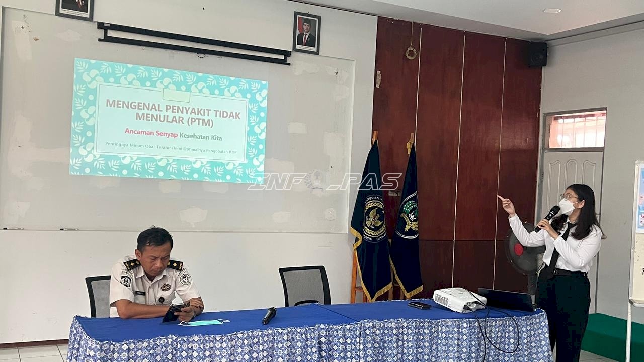 Penyuluhan PTM di Rutan Rantau, Warga Binaan Dibekali Pola Hidup Sehat