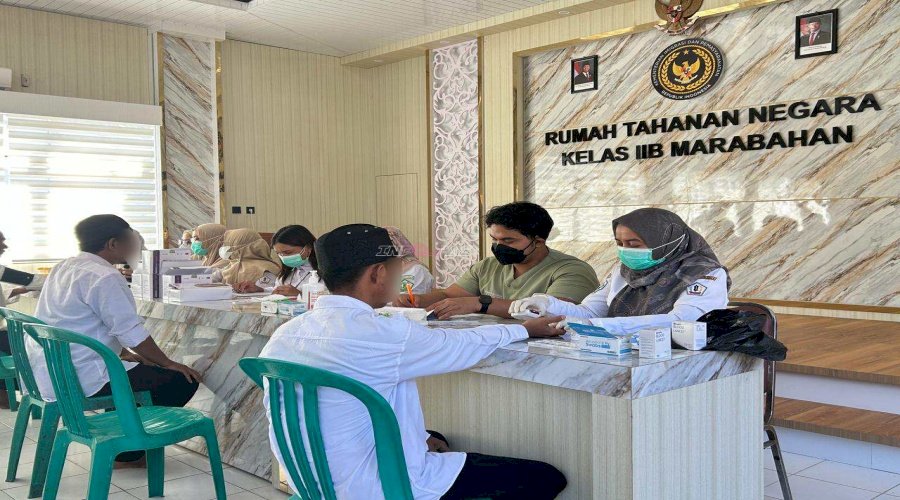 Rutan Marabahan Gandeng Dinkes Batola dan Puskesmas Marabahan, Gelar Skrining HIV, Hepatitis, dan TBC bagi Warga Binaan