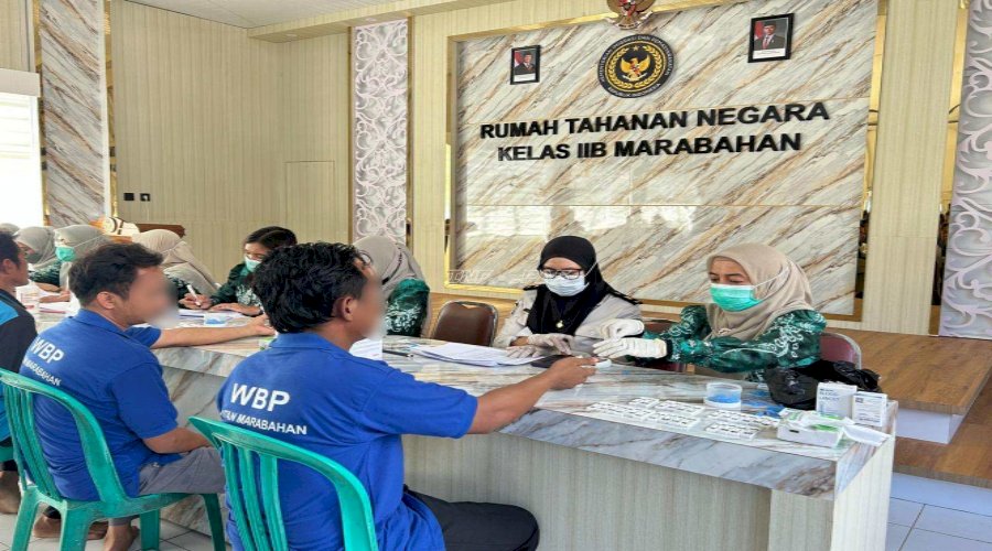 Skrining Hari Kedua, Rutan Marabahan Pastikan Kesehatan Warga Binaan Tetap Terpantau