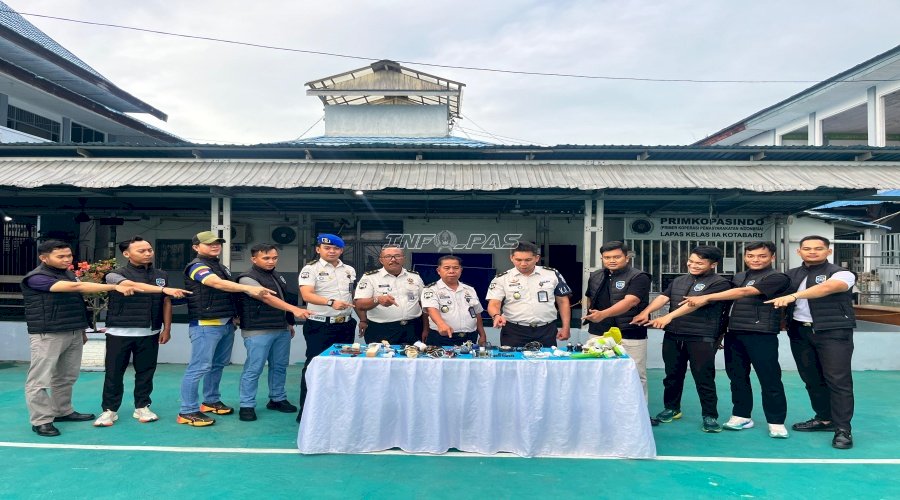 Intensifkan Razia Rutin, Lapas Kotabaru Cegah Potensi Gangguan Kamtib