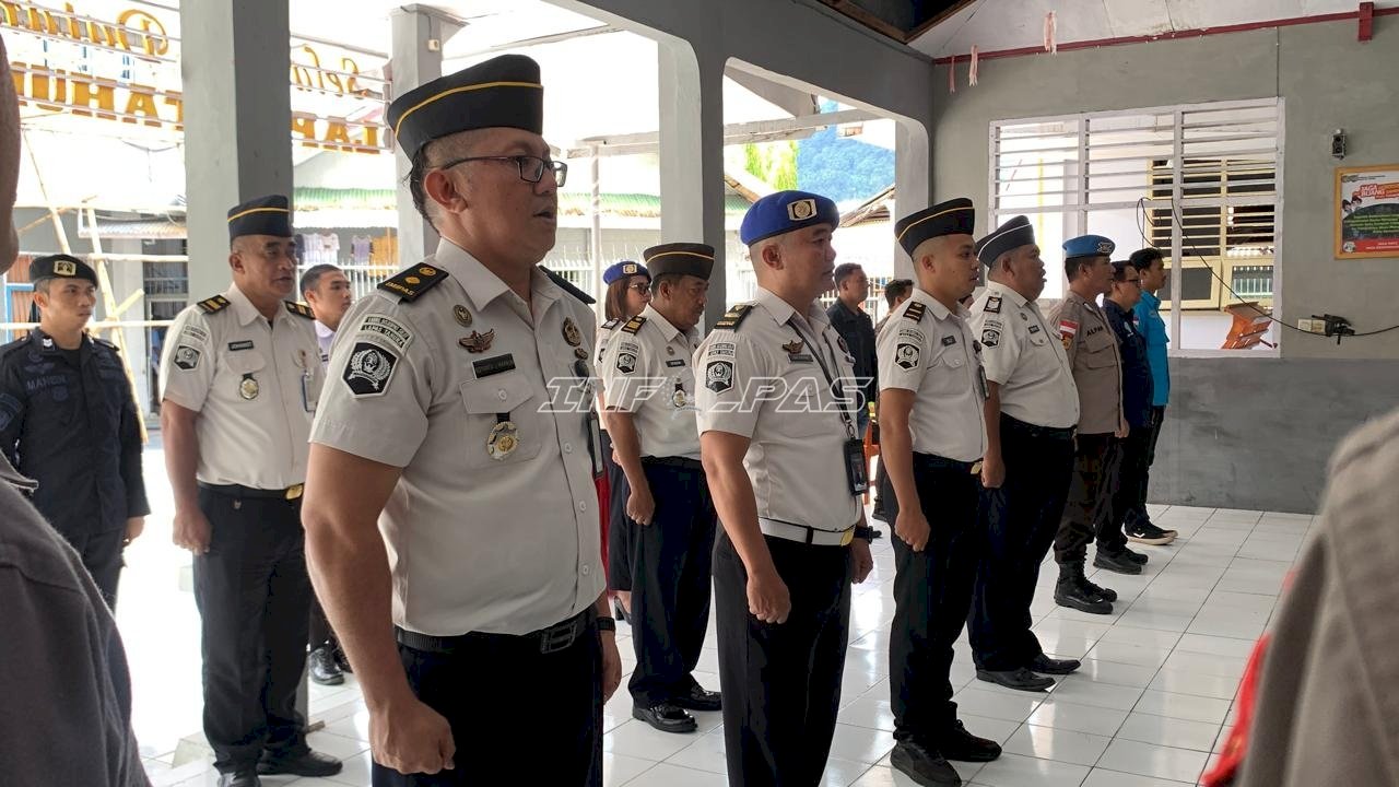 Gandeng Polsek dan BNNK, Lapas Tahuna Gelar Ikrar Pemasyarakatan Bersih