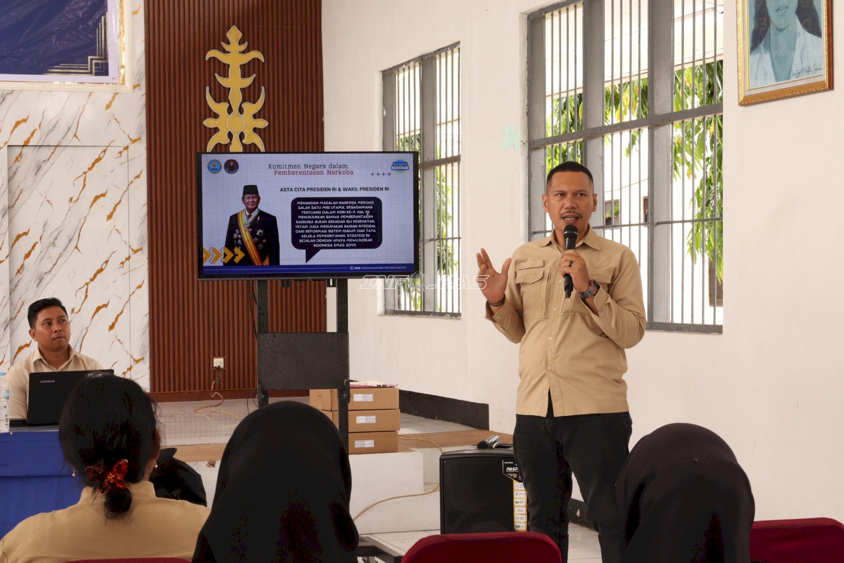 Gandeng BNNP Maluku, Lapas Ambon Sosialisasikan Bahaya Narkoba dan Gelar Tes Urine