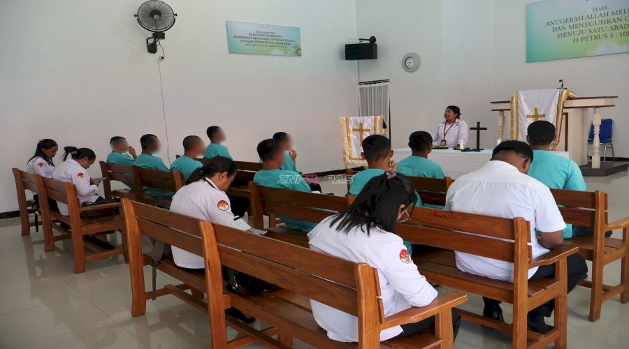 LPKA Ambon Tanamkan Nilai Perubahan dan Pengharapan Anak Binaan melalui Penyuluhan Agama Kristen