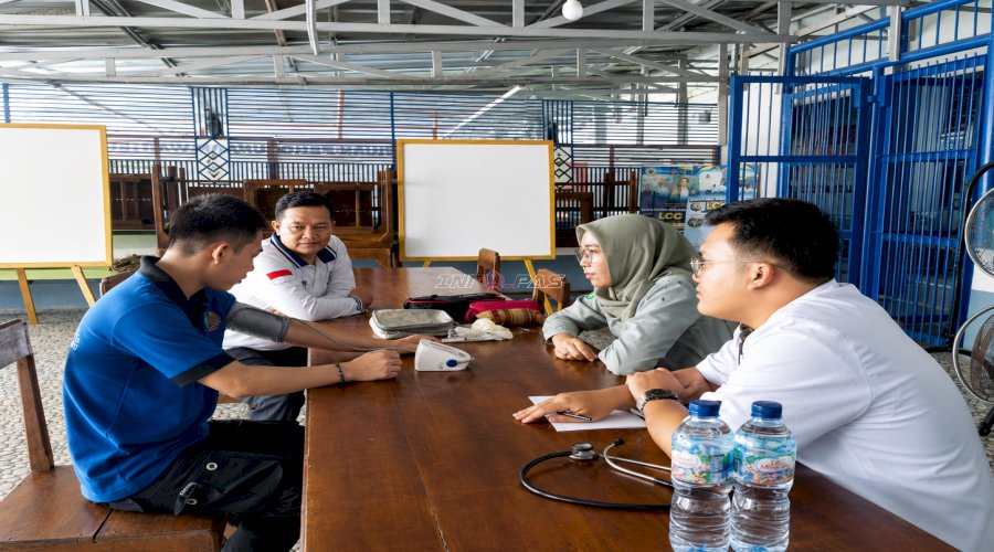 Lapas Sekayu Gandeng Puskesmas Balai Agung, Periksa Kesehatan Jiwa Warga Binaan