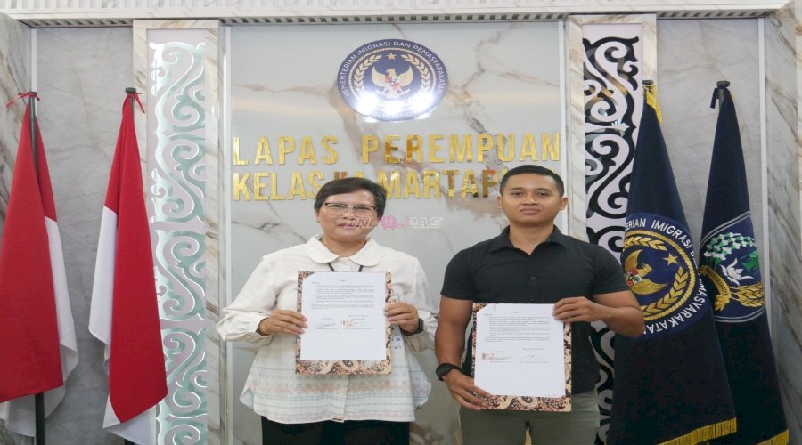 Lapas Perempuan Martapura Sepakati PKS Program Desa Binaan dengan Kel. Tanjung Rema Darat