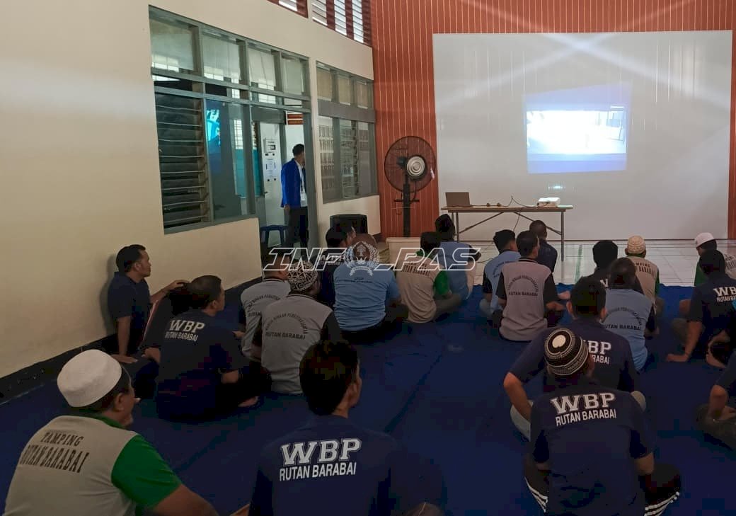 Rutan Barabai Tingkatkan Literasi Warga Binaan lewat Nonton Film Edukatif