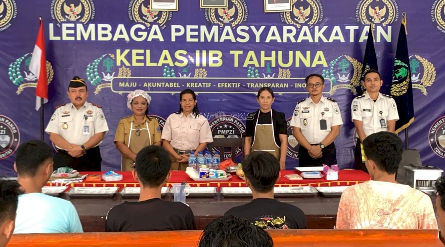 Warga Binaan Lapas Tahuna Belajar Olah Jagung Jadi Puding Hercules