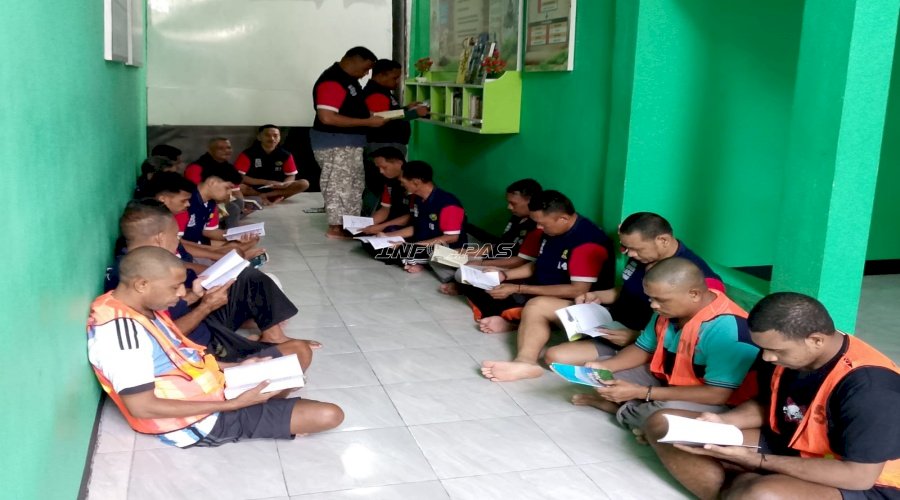 Isi Waktu dengan Kegiatan Positif, Warga Binaan Lapas Wahai Budayakan Literasi