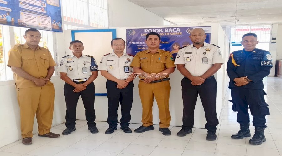Lapas Geser bersama Dinas Perpustakaan dan Kearsipan Kab. SBT Tingkatkan Literasi dan Implementasi Kemandirian Warga Binaan