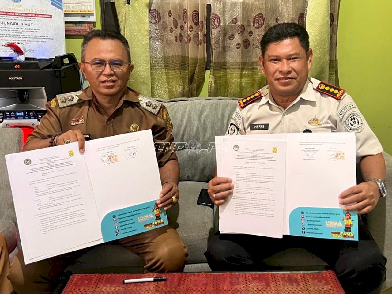 Dorong Reintegrasi Sosial, Lapas Banjarmasin Sepakati PKS Desa Binaan dengan Kelurahan Pelambuan