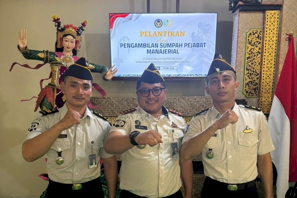Dua Pejabat Manajerial Dilantik, Siap Dukung Kinerja Lapas Tabanan