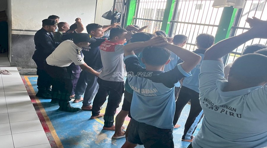 Lapas Piru Intensifkan Penggeledahan, Perkuat Deteksi Dini Gangguan Kamtib