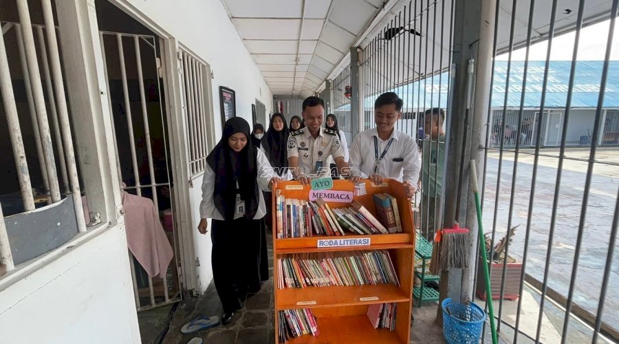 Pembinaan Edukatif, Rutan Majene Hadirkan Inovasi Roda Literasi 