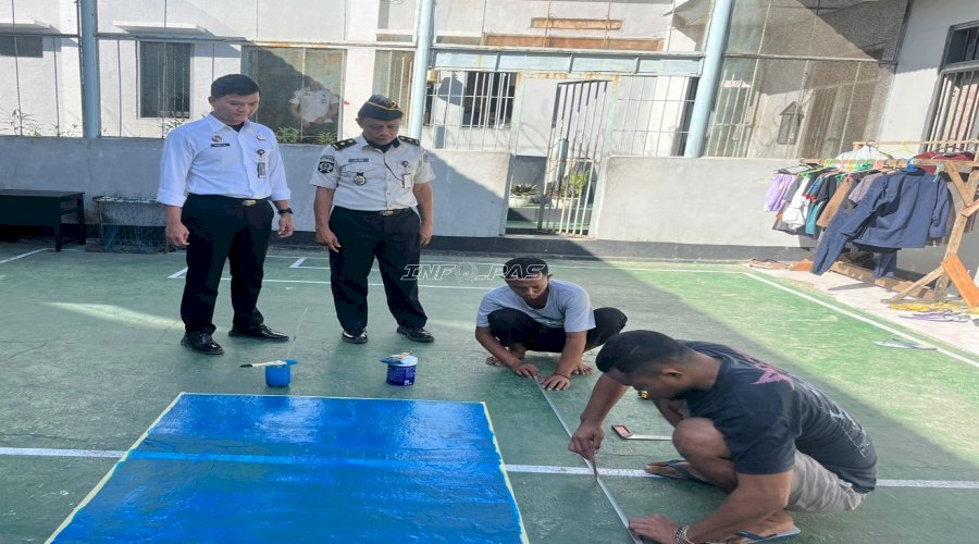 Mitigasi Risiko, Lapas Wahai Pasang Titik Assembly Point dan Jalur Evakuasi