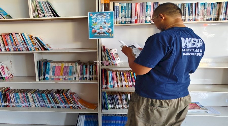 Tingkatkan Minat Baca Warga Binaan, Lapas Banjarmasin Optimalkan Fungsi Perpustakaan