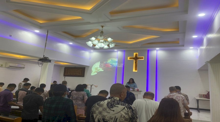 Penuhi Hak Spiritual, Warga Binaan Kristen Lapas Palu Rutin Jalani Ibadah Minggu