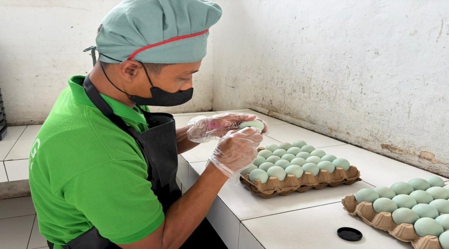 Asah Keterampilan dan Kemandirian, Warga Binaan Rutan Rantau Produksi Telur Asin RuRa