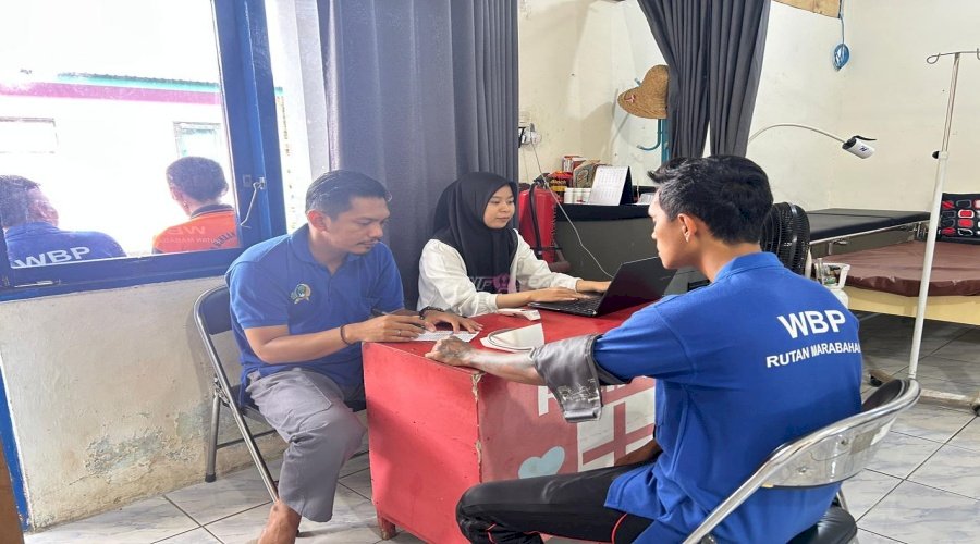 Jaga Kesehatan Warga Binaan, Rutan Marabahan Rutinkan Layanan Medis 