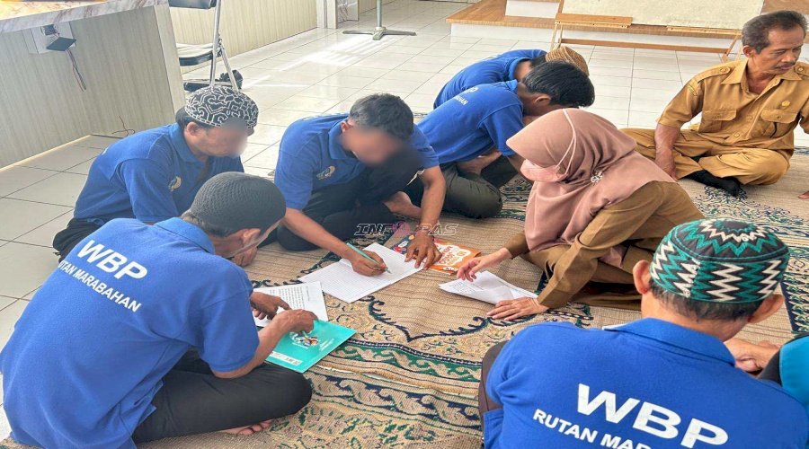 Tingkatkan Literasi Warga Binaan, Rutan Marabahan Gandeng SPNF SKB Barito Kuala