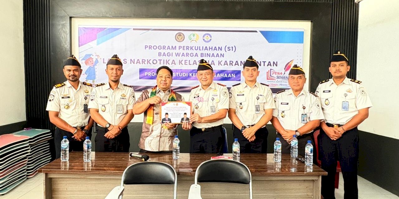 Lapas Narkotika Karang Intan Terima Sarpras Program “Pena Warna” dari Anggota Komisi XIII DPR RI