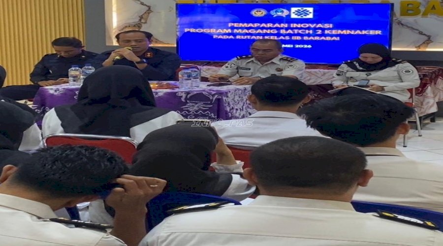 Dorong Kontribusi Nyata, Rutan Barabai Gelar Pemaparan Inovasi Peserta Program Magang 