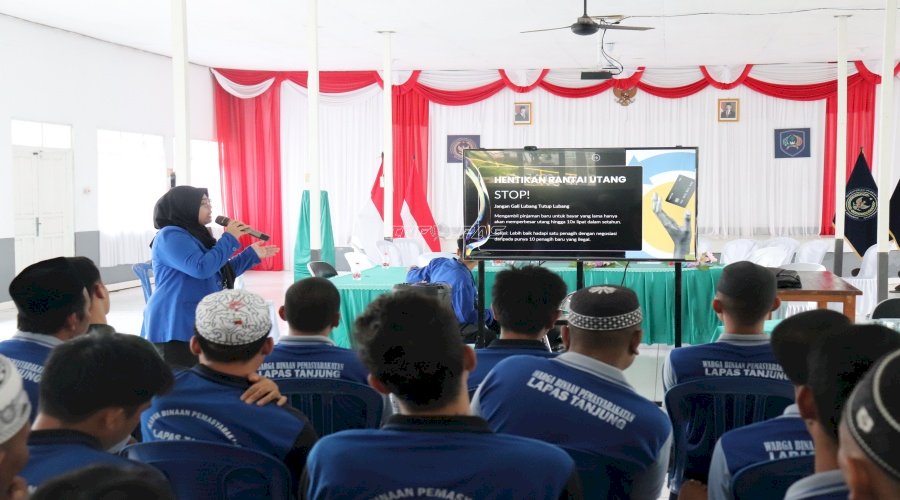 Lapas Tanjung dan Mahasiswa KKN UIN Antasari Sosialisasi Bahaya Judi Online kepada Warga Binaan