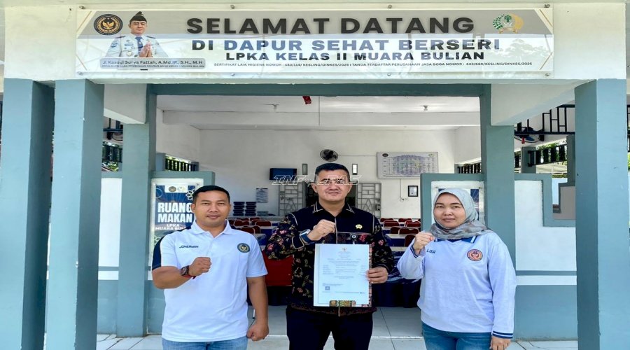 Dapur Sehat Berseri LPKA Muara Bulian Resmi Bersertifikat Halal, Wujudkan Pembinaan Berkualitas