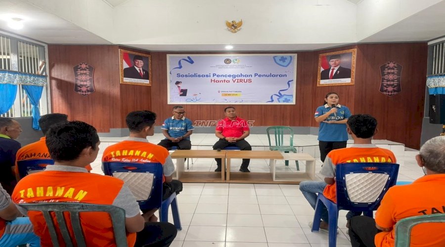 Rutan Ambon Sosialisasikan Pencegahan dan Penularan Hantavirus bagi Petugas dan Warga Binaan