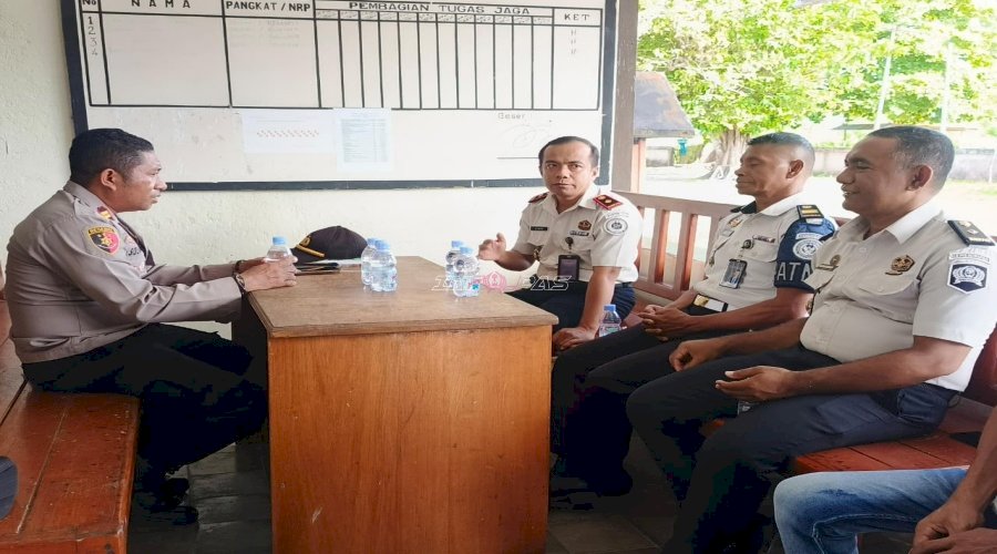 Jalin Koordinasi Strategis, Kalapas Geser Sambangi Koramil Geser dan Polsek Seram Timur