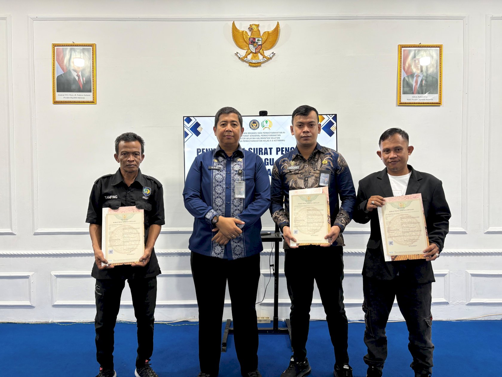 Dari Balik Jeruji, Lagu Karya Petugas dan Warga Binaan Lapas Kotabaru Resmi Kantongi Hak Cipta