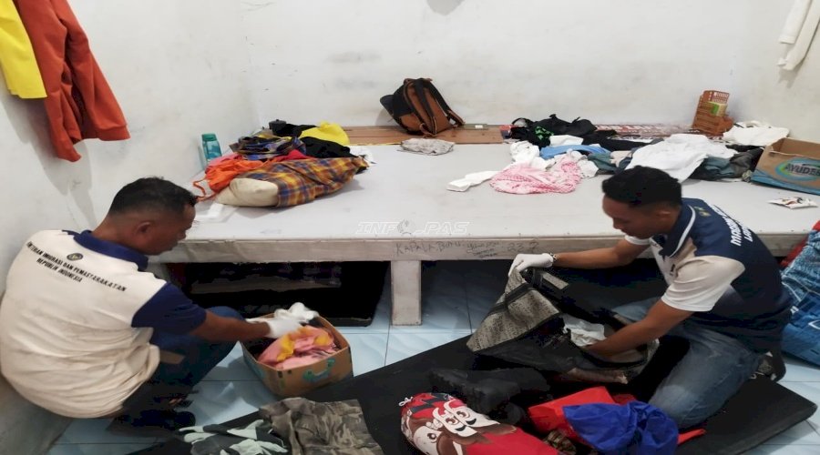 Sasar Narkoba dan Handphone, Lapas Namlea Gelar Razia Insidentil