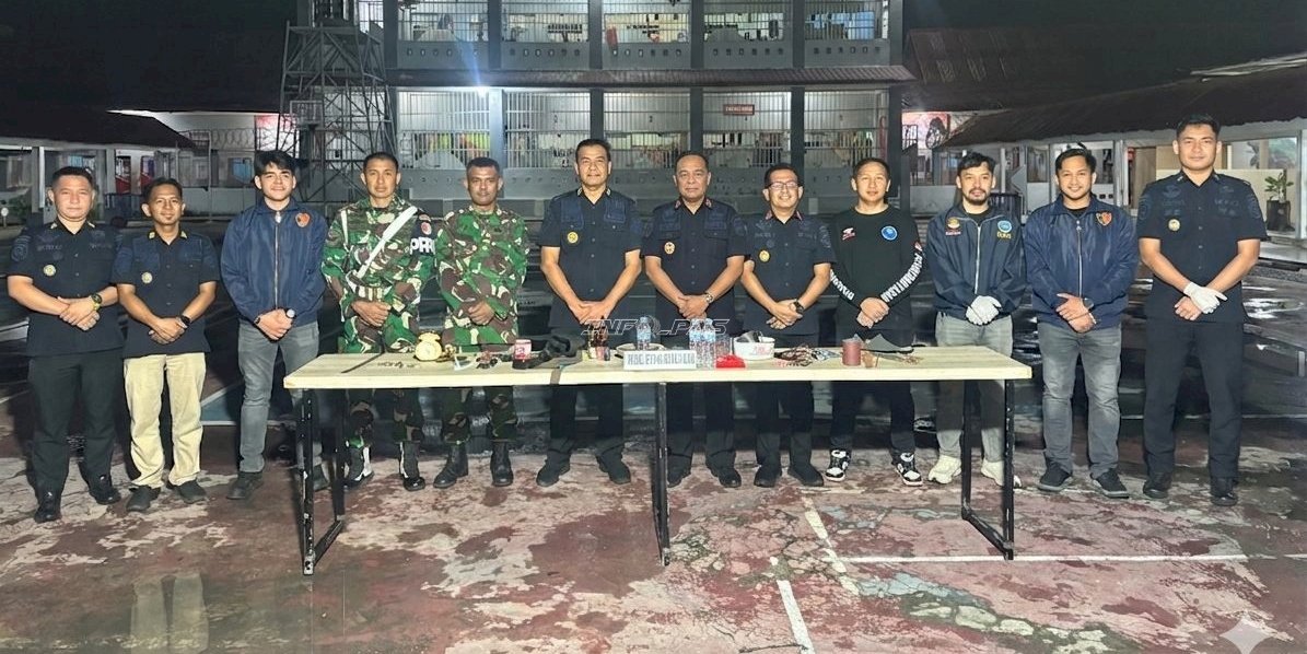 Kanwil Ditjenpas Sulbar Gandeng TNI, Polri, dan BNNP Gelar Razia di Rutan Mamuju