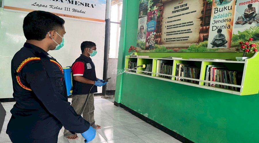 Lapas Wahai Sterilkan Blok Hunian dan Gudang, Antisipasi Penularan Hantavirus