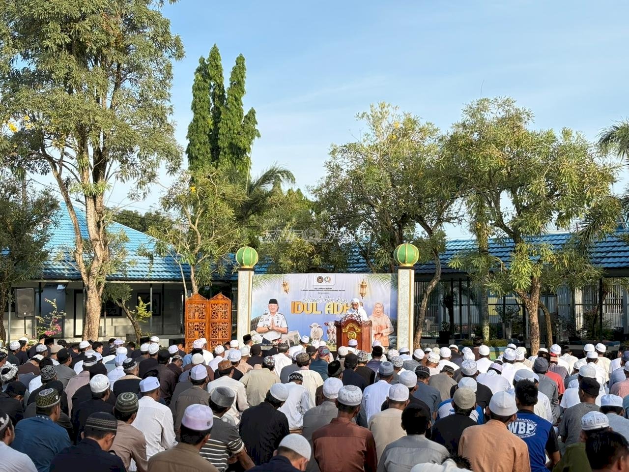 Salat Iduladha di Lapas Narkotika Karang Intan, Warga Binaan Didorong Tingkatkan Keikhlasan dan Ketakwaan