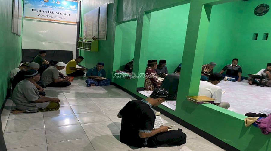 Khusyuk Berbalut Syukur, Warga Binaan Lapas Wahai Gelar Yasinan Usai Iduladha