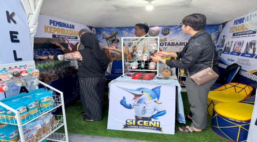 Tampil di Saijaan Expo 2026, Lapas Kotabaru Kenalkan Produk Unggulan Karya Warga Binaan kepada Masyarakat