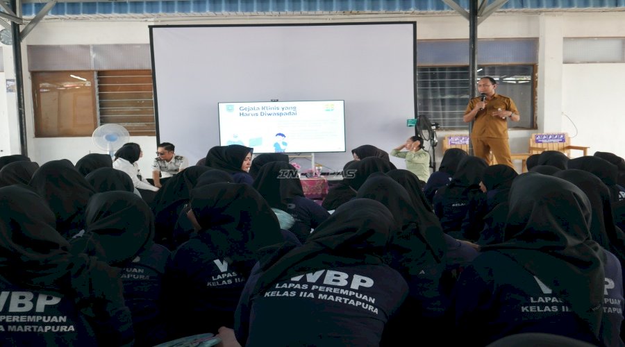 Perkuat Budaya Hidup Bersih dan Sehat, Lapas Perempuan Martapura Gandeng Dinkes Kab. Banjar Edukasi Warga Binaan