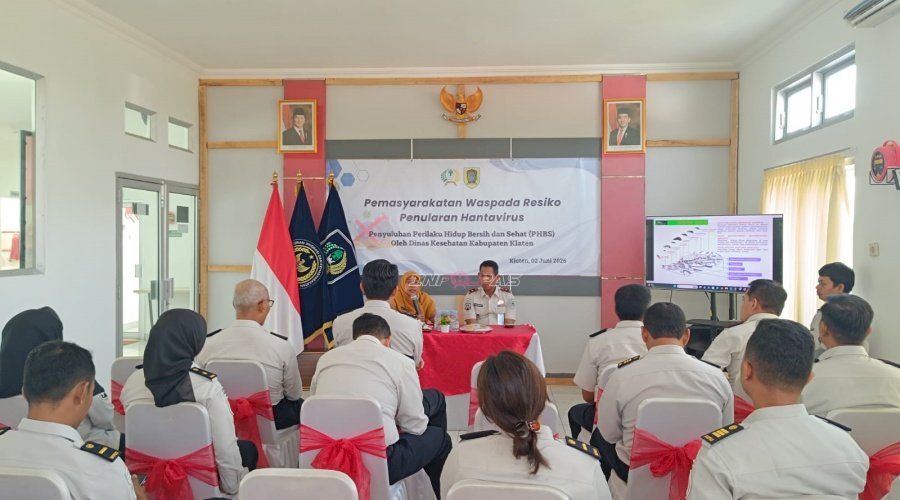 Cegah Risiko Penularan Hantavirus, Bapas Klaten Gandeng Dinkes Klaten Berikan Edukasi Kesehatan
