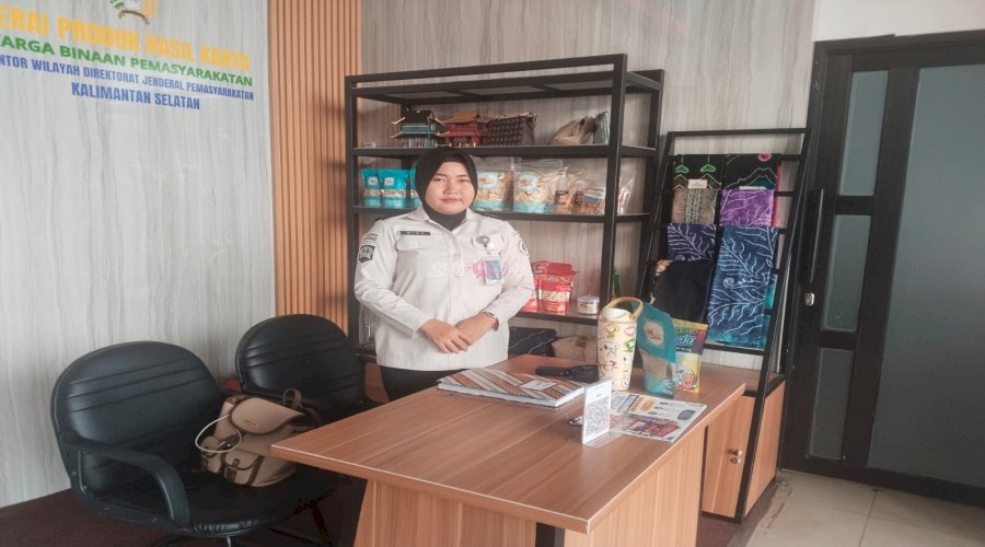 Karya Warga Binaan Lapas Perempuan Martapura Dipamerkan di Lounge Kanim Banjarmasin