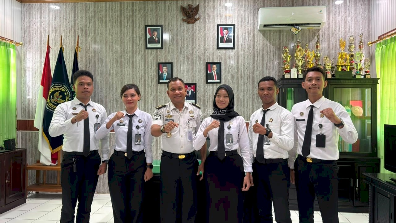 Tiga CASN Lapas Ambon Toreh Prestasi pada Pelatihan Dasar ASN