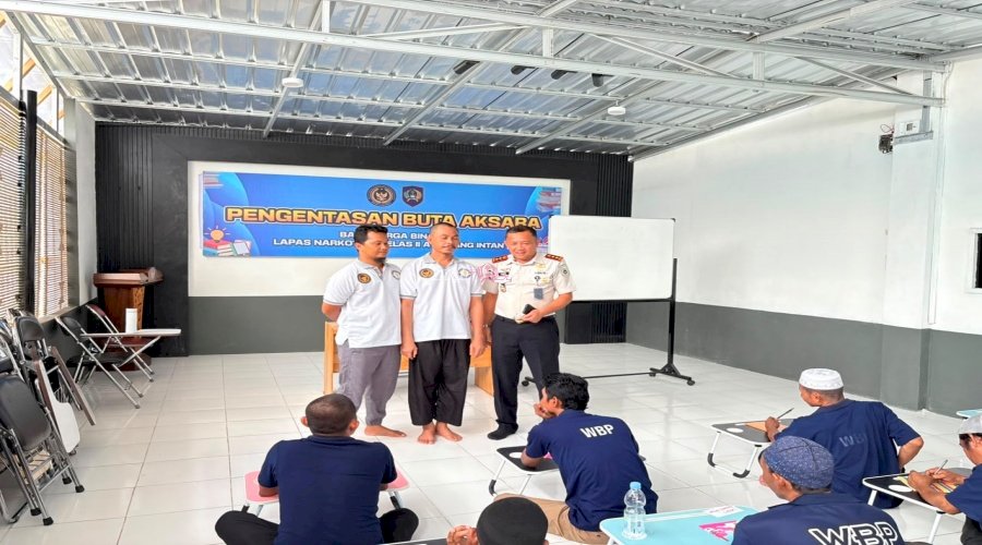 Lapas Narkotika Karang Intan Mulai Laksanakan Program Pengentasan Buta Aksara Warga Binaan