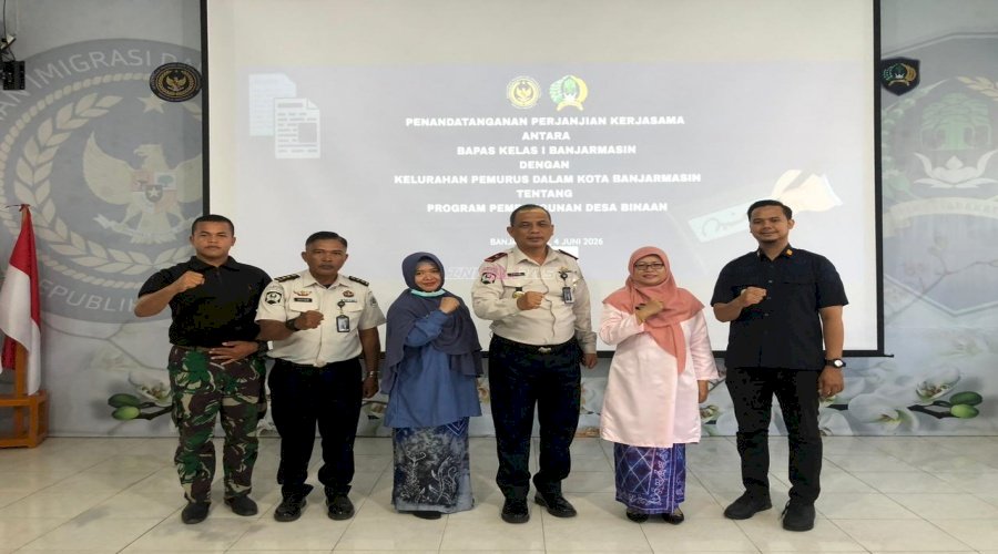Bapas Banjarmasin Perkuat Sinergi dengan Kelurahan dan Puskesmas Pemurus lewat PKS dan Sosialisasi Pencegahan Hantavirus