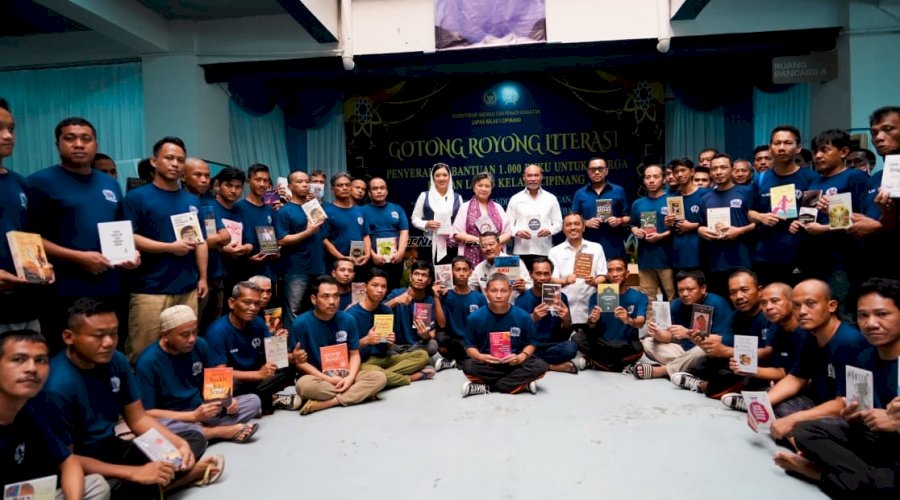 Bantuan 1.000 Buku untuk Warga Binaan Lapas Kelas I Cipinang Dorong Budaya Membaca dan Literasi
